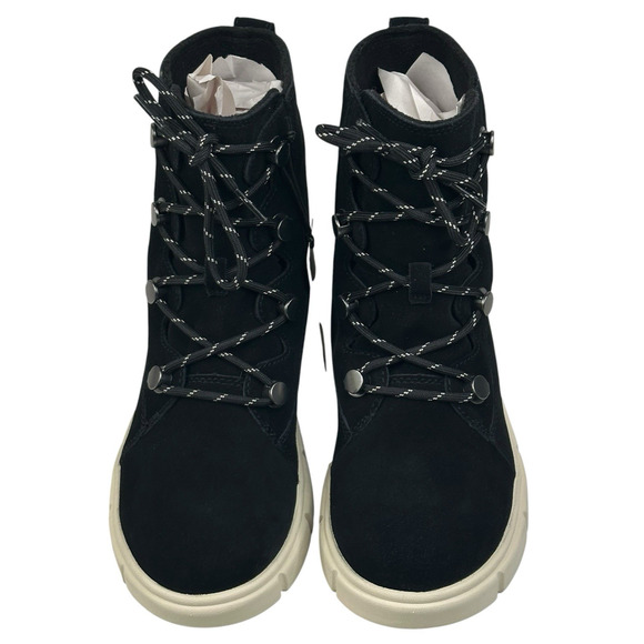 SOREL EXPLORER™ III Joan Women Sorel Explorer III Joan Black Suede Waterproof Lace-Up Boots Womens 7 New $145